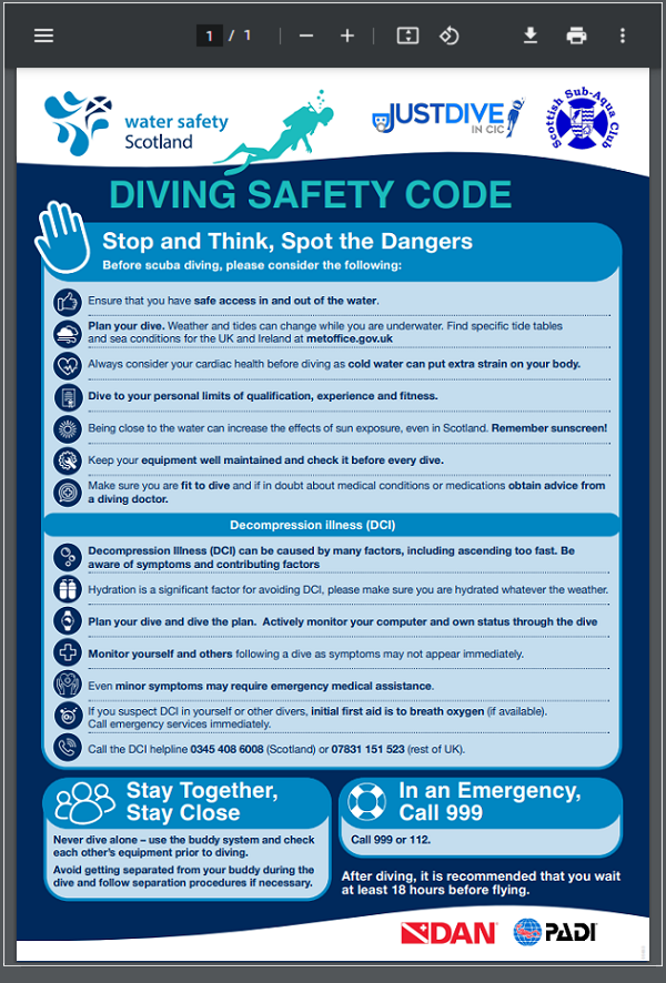 diving safety code pdf thumbanil
